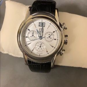 ESQ Men’s Watch black croc embossed strap